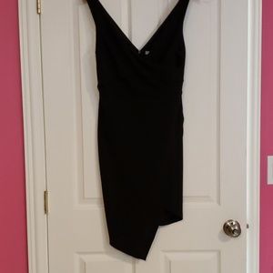 Cross Over Dress Black